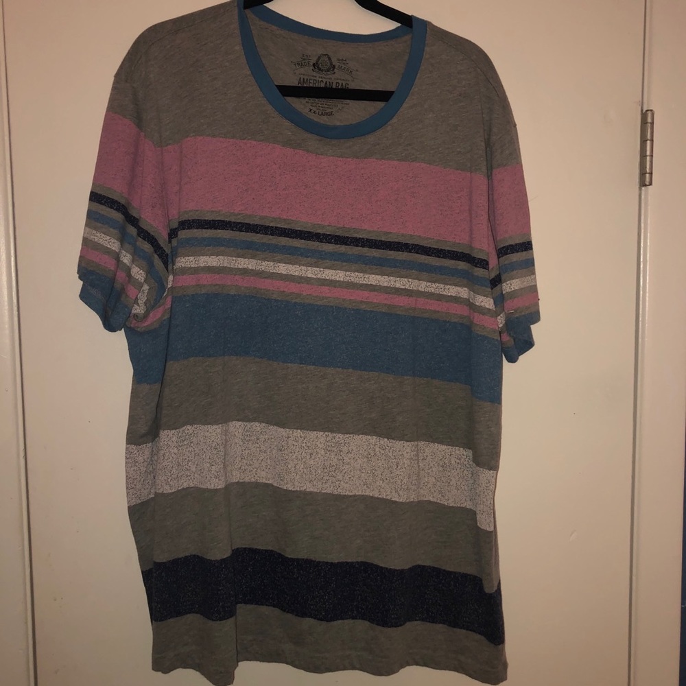 Size 2XL Men’s striped t shirt soft fabric